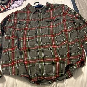 George Green and Red Plaid Casual Shirt